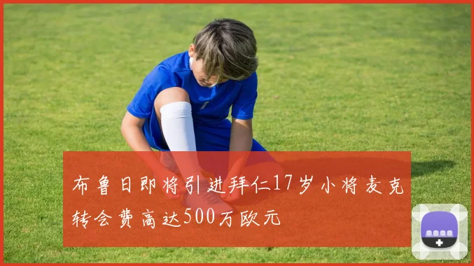 布鲁日即将引进拜仁17岁小将麦克转会费高达500万欧元